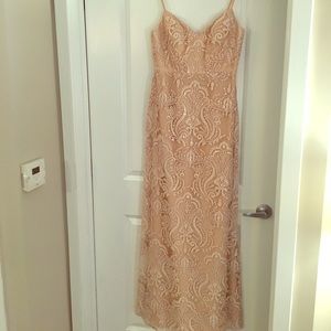 Jenny Yoo Blush Sequin Gown